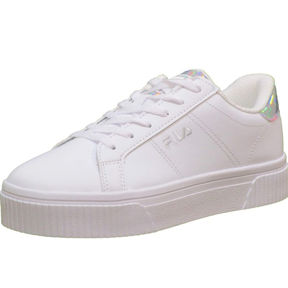 White platform sneakers